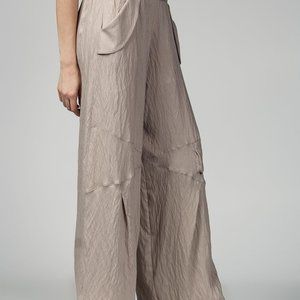 Organic Fabric Pants • Comfy boho pants • Mink pants with pockets -- M11EE12508-